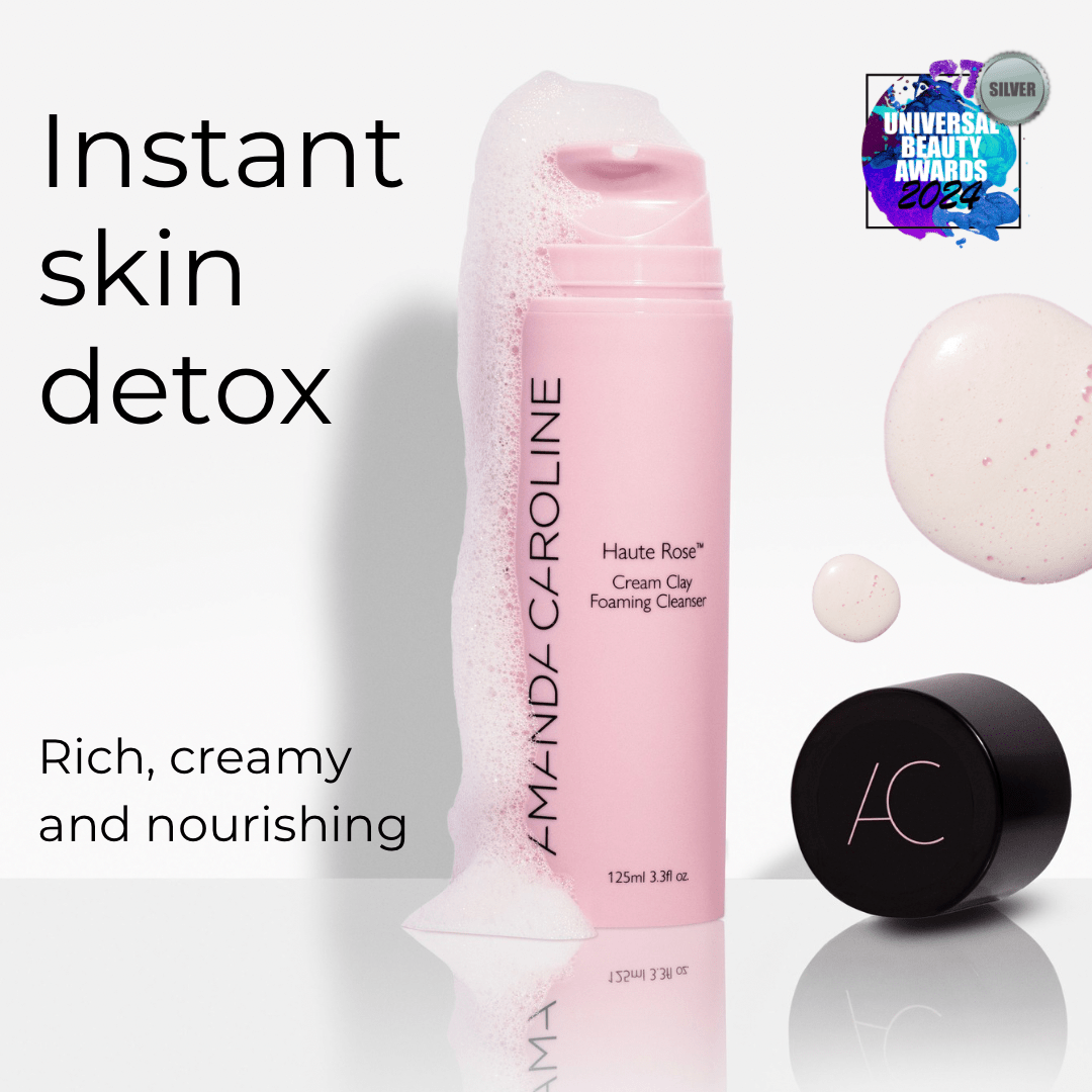 Haute Rose Cream Clay Foaming Cleanser - Amanda Caroline Beauty