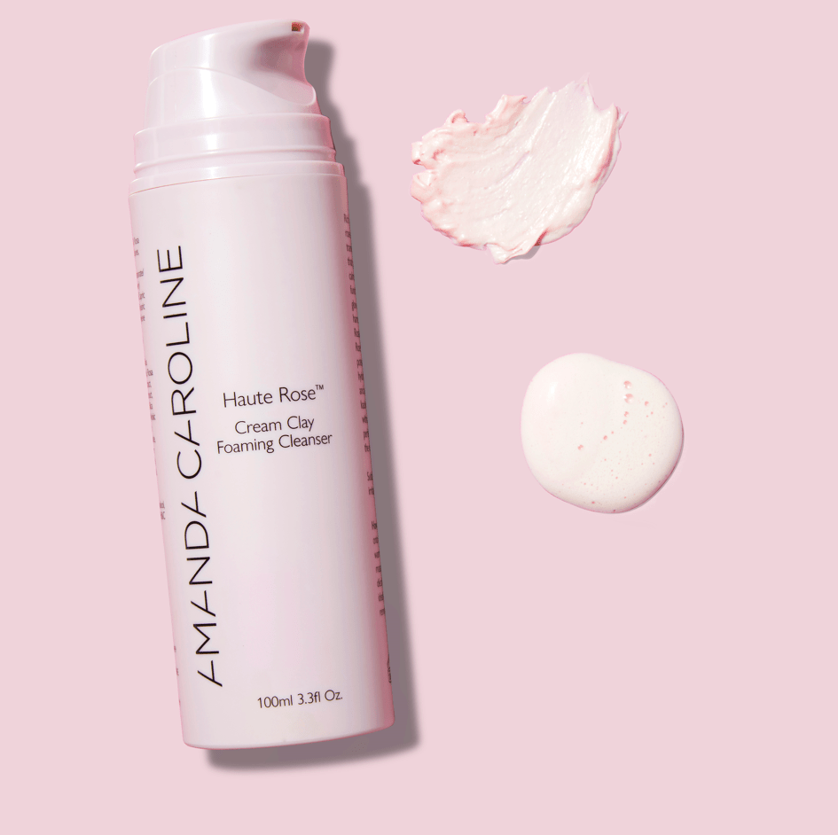 Haute Rose Cream Clay Foaming Cleanser - Amanda Caroline Beauty