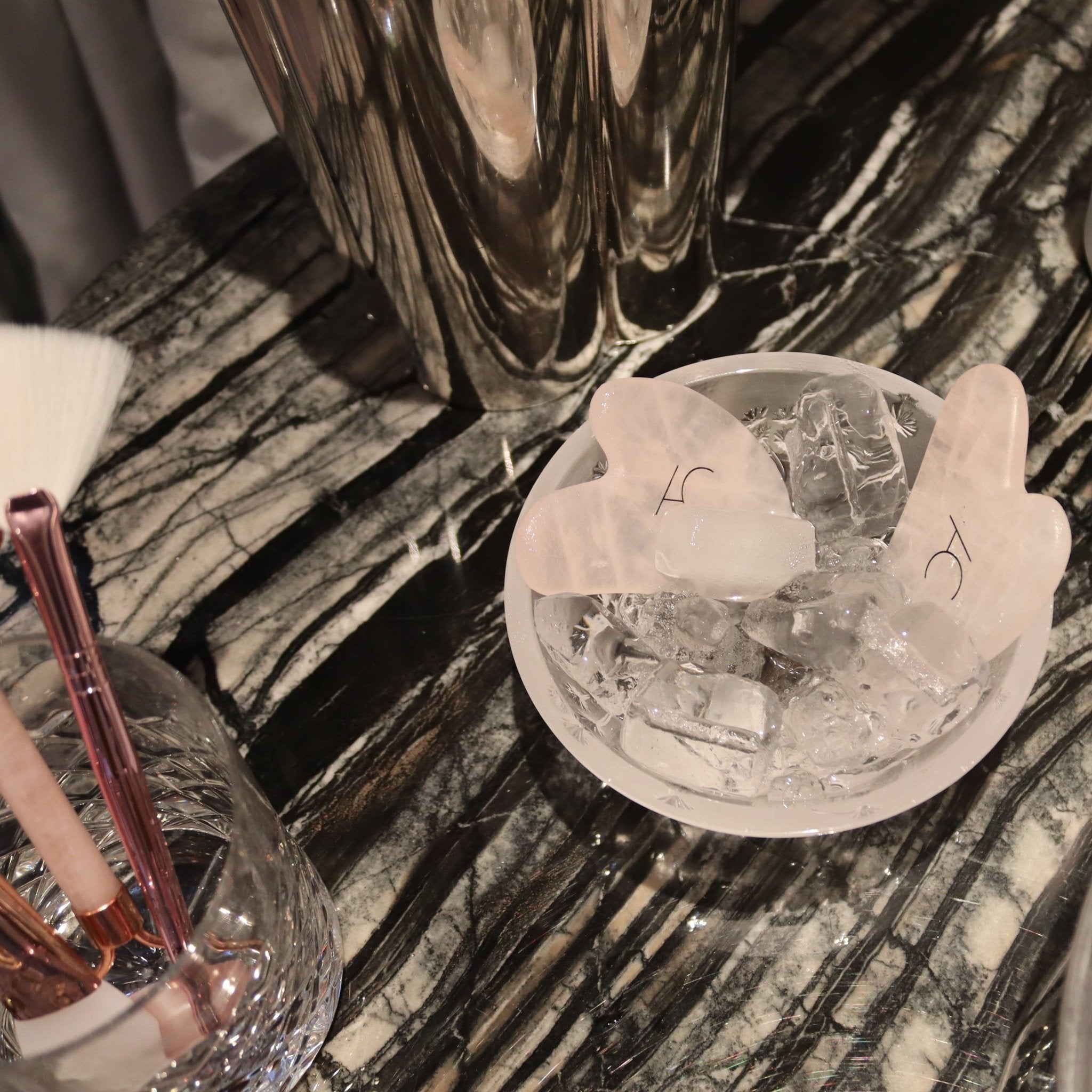 Rose Quartz Gua Sha - Amanda Caroline Beauty